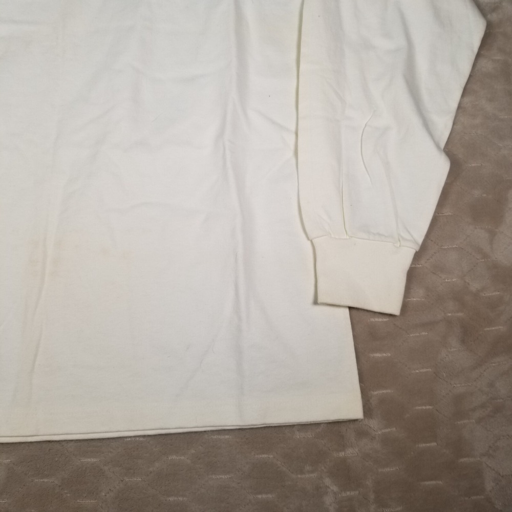 VTG 90s COMPAQ Computers Team Systems Long Sleeve Shirt XL Anvil White USA Made - Picture 3 of 12